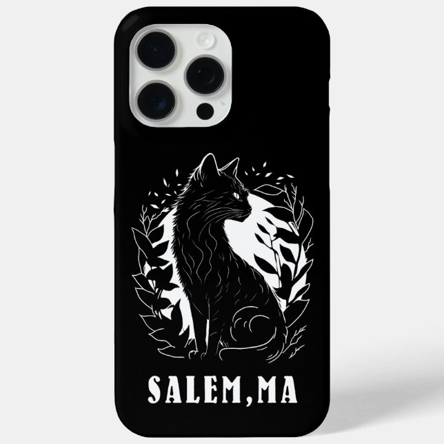 Black Cat Illustration | Salem Case-Mate iPhone Case (Back)