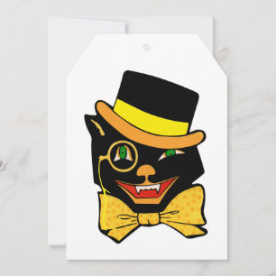 Black Cat in a Top Hat