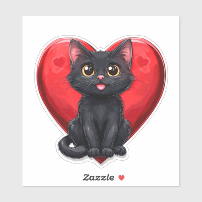 Black cat in love (Sheet)