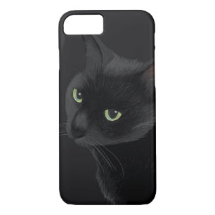 Black cat in the dark iPhone 8/7 case