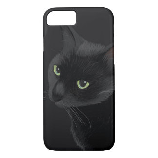 Black cat in the dark iPhone 8/7 case