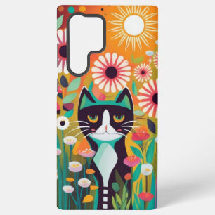 Black Cat in The Garden Samsung Galaxy Case