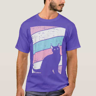 Black Cat Interseual Pride Kitten Lover LGBTQ Prou T-Shirt