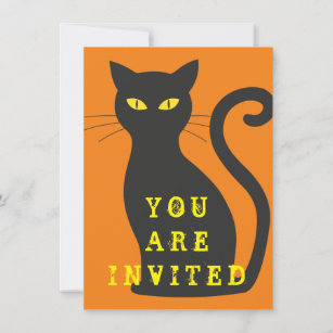 Black Cat Invitation