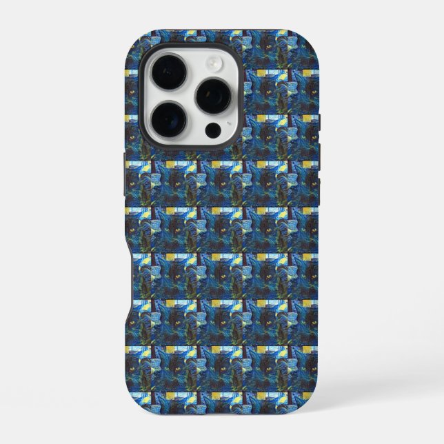 Black Cat iPhone Case (Back)