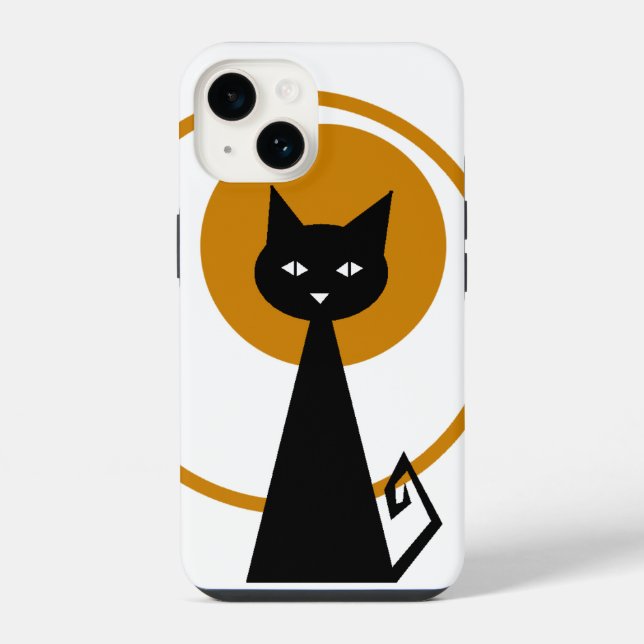 Black Cat iPhone Case (Back)