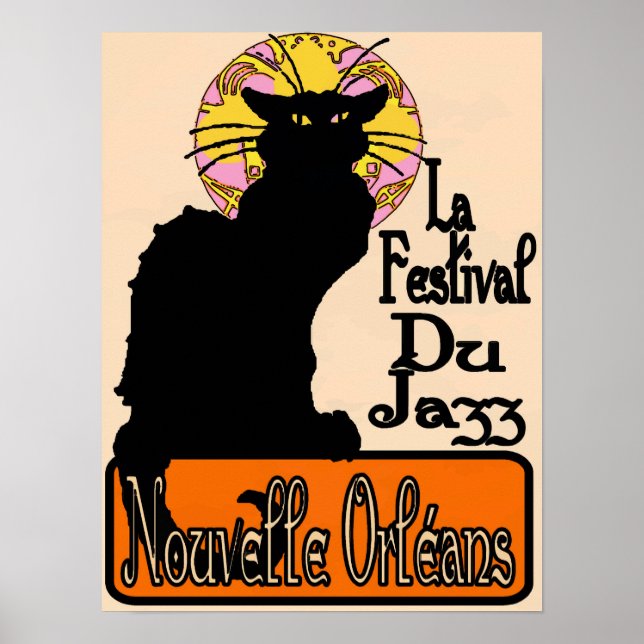 Black Cat Jazz Festival Poster (Front)