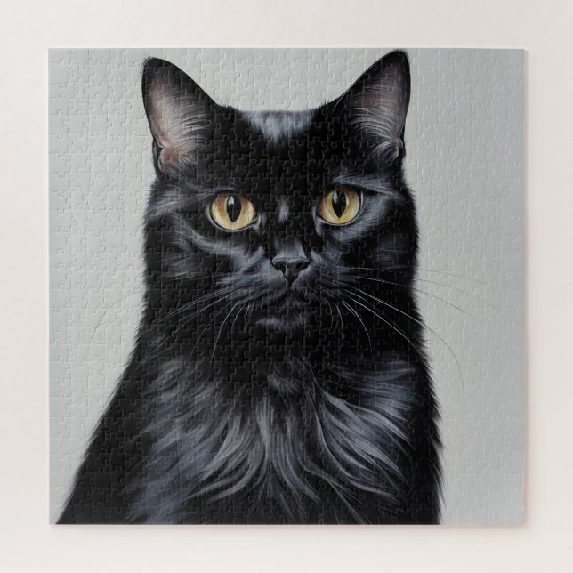 Black Cat Jigsaw Puzzle (Vertical)