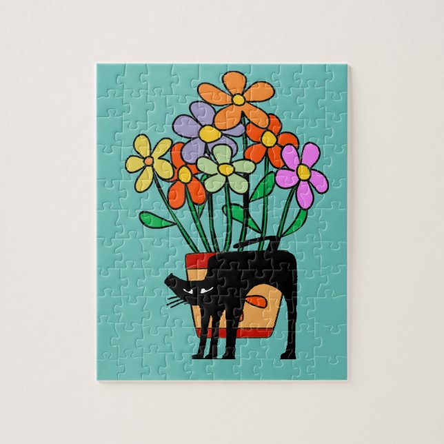 Black Cat Jigsaw Puzzle (Vertical)