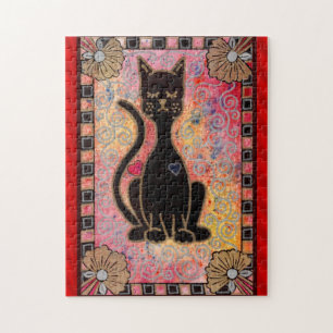 Black Cat Jigsaw Puzzle