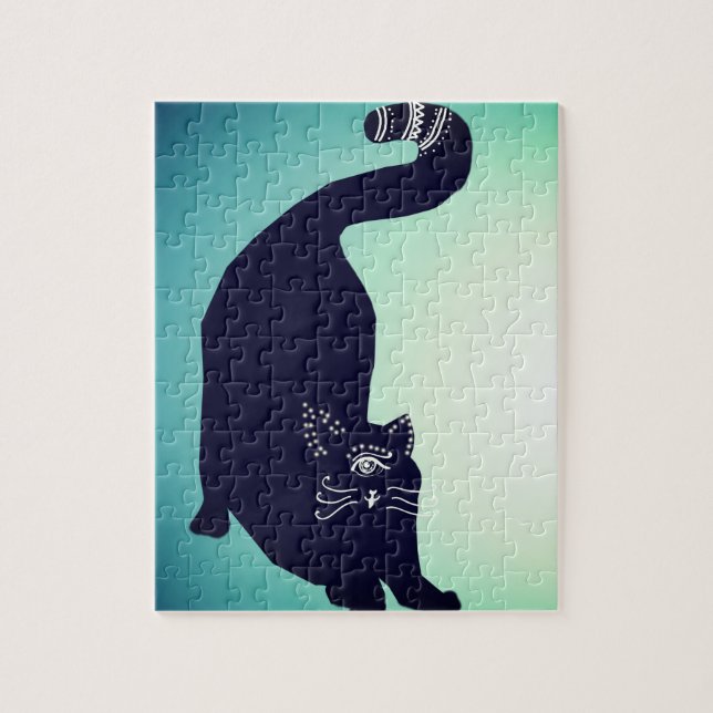 Black Cat Jigsaw Puzzle (Vertical)
