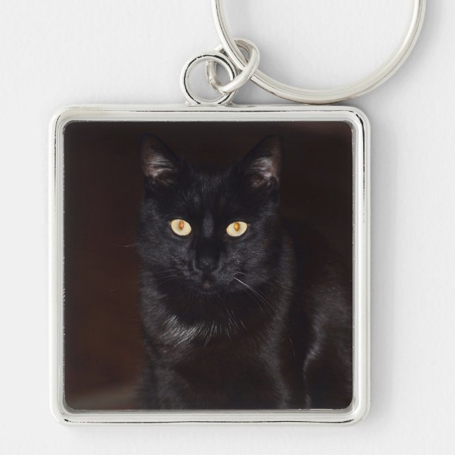 Black Cat Key Ring (Front)
