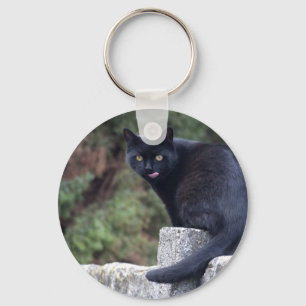 Black Cat Key Ring
