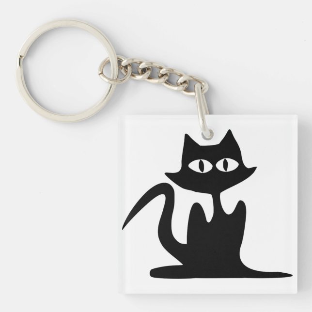 BLACK CAT KEY RING (Front)