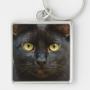 Black cat key ring