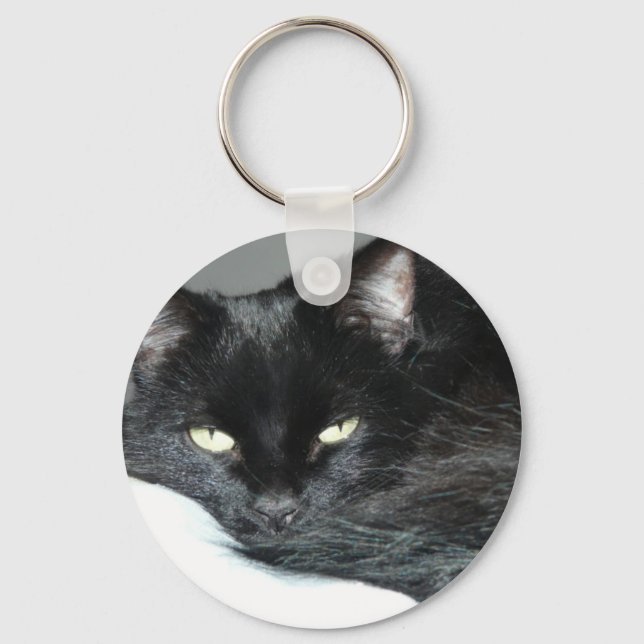 black cat key ring (Front)