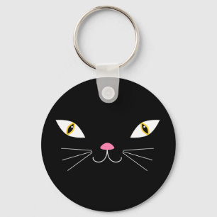 Black cat key ring