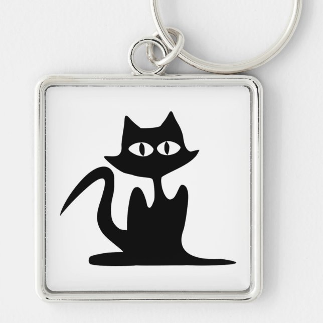BLACK CAT KEY RING (Front)