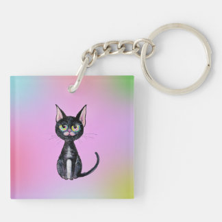 Black Cat Key Ring