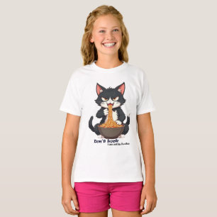 Black Cat Kids Girl T-Shirt