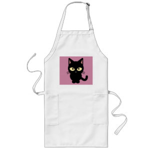 Black cat kitchen aprons