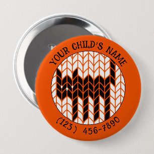 BLACK CAT KNIT Child ID Button II