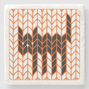 BLACK CAT KNIT Marble Stone Coaster