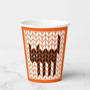 BLACK CAT KNIT Paper Cups II