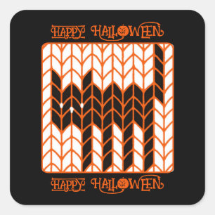 BLACK CAT KNIT Small Square Envelope Seals III