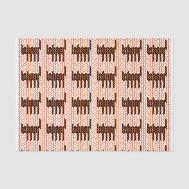 BLACK CAT KNIT Tissue Paper (Front)