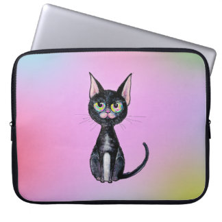 Black Cat Laptop Sleeve