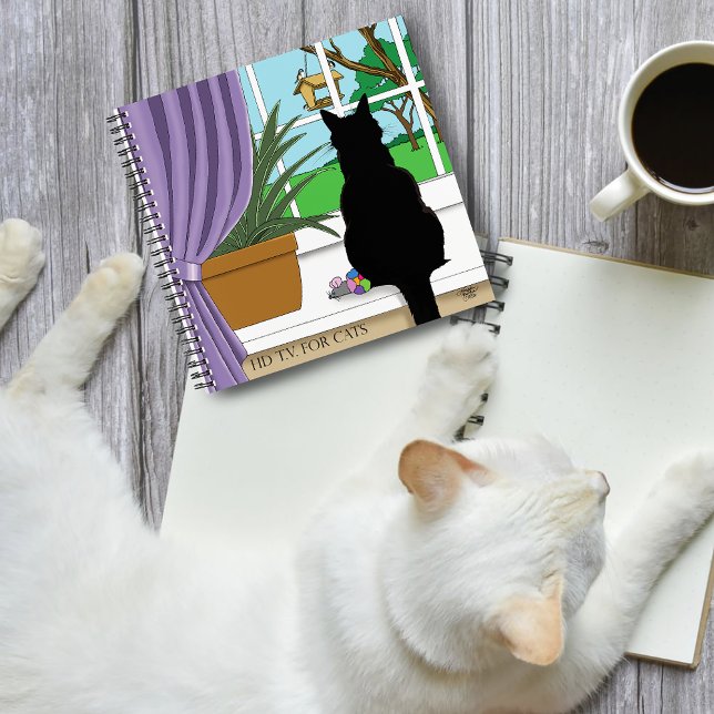 Black Cat Looking Out Window  Notebook (Creator Uploaded)