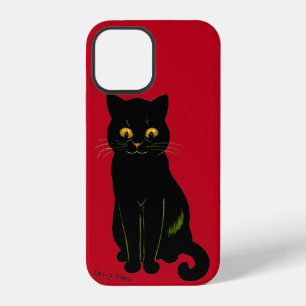 Black cat, Louis Wain iPhone 12 Case