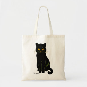 Black cat, Louis Wain Tote Bag