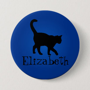 Black Cat Lover - My Name 7.5 Cm Round Badge
