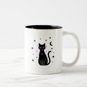 Black Cat Lover Peek Coffee Cup