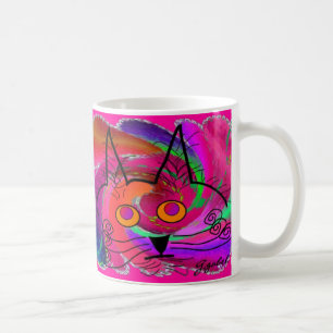 Black Cat Lovers Art Gifts Coffee Mug