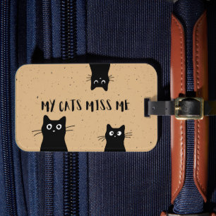 Black Cat Luggage Tag