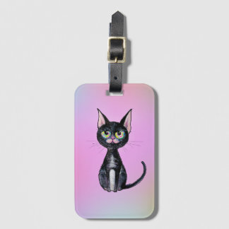 Black Cat Luggage Tag