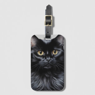 Black Cat Luggage Tag