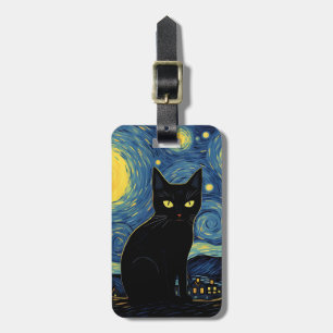 Black Cat Luggage Tags