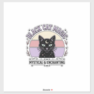 Black Cat Magic Cat Black Cat Vintage Vector Art S