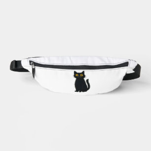 Black Cat Magic � Cute Halloween & Mystic Cat Art Bum Bags