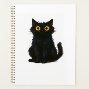 Black Cat Magic � Cute & Spooky Halloween Cat Art  Planner