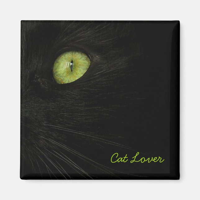 Black Cat magnet (Front)