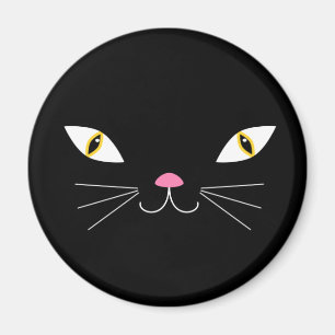 Black cat magnet