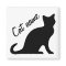 Black cat magnets | Personalizable pet name