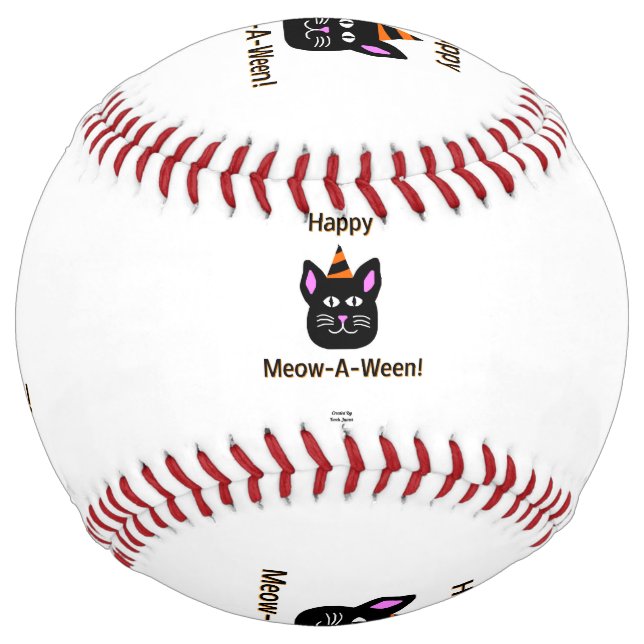 Black Cat Meow-A-Ween Softball (Front)