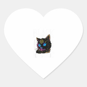 Black Cat Meowgic, Halloween Witch, Witchcraft Pen Heart Sticker