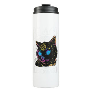 Black Cat Meowgic, Halloween Witch, Witchcraft Pen Thermal Tumbler
